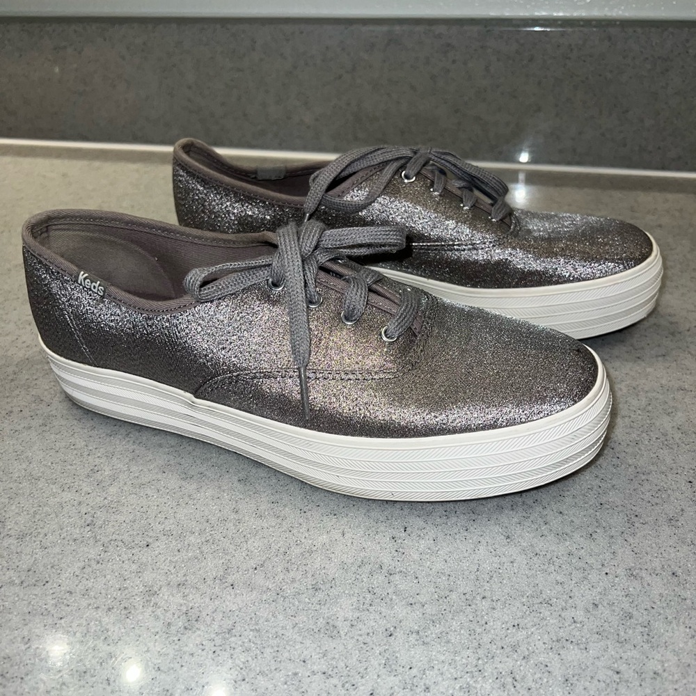 Keds Shimmering Silver Women’s Sneakers
